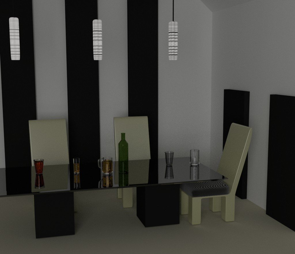 Minimalist dining room preview image 1